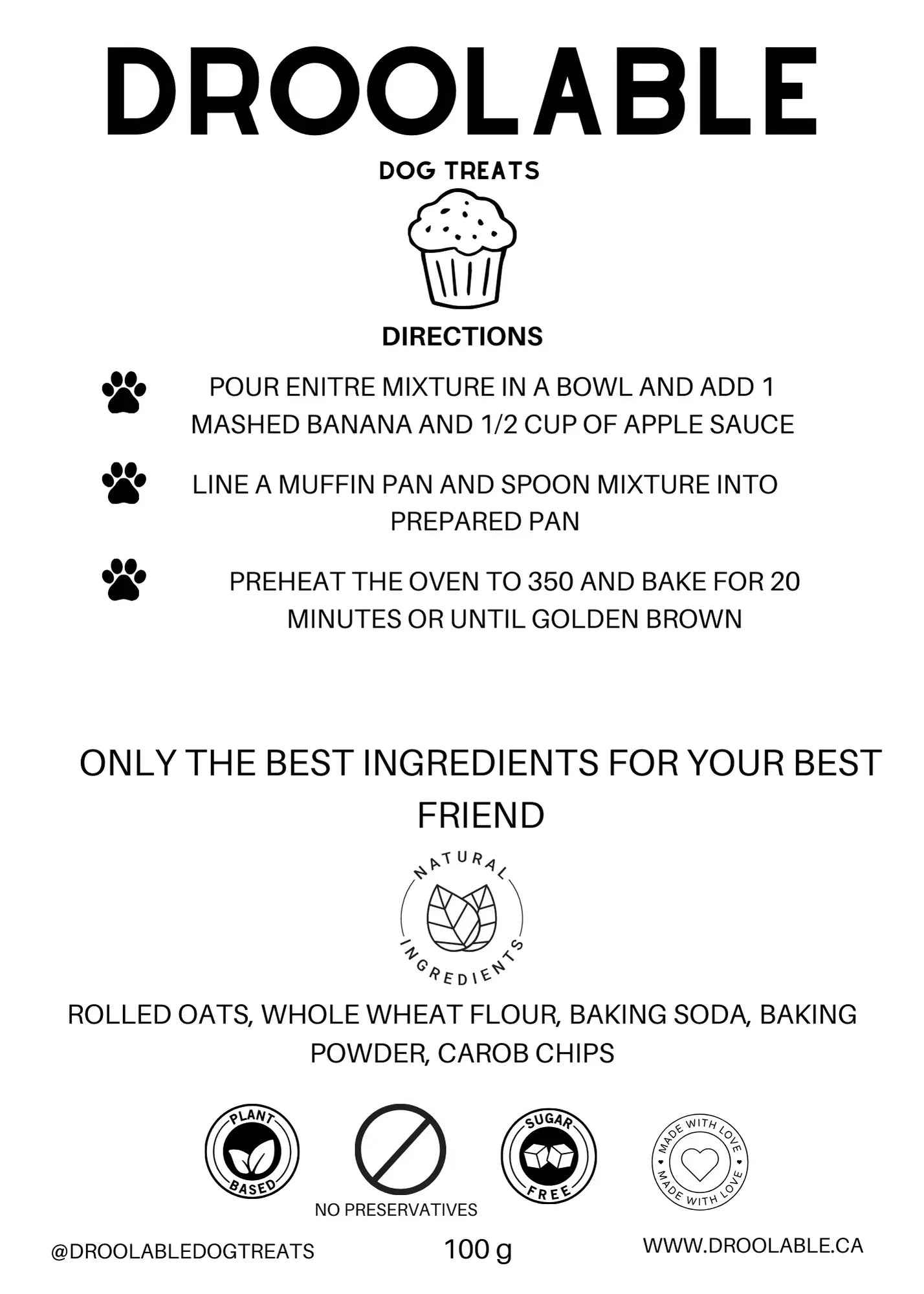 Make Your Own: Dog Muffins